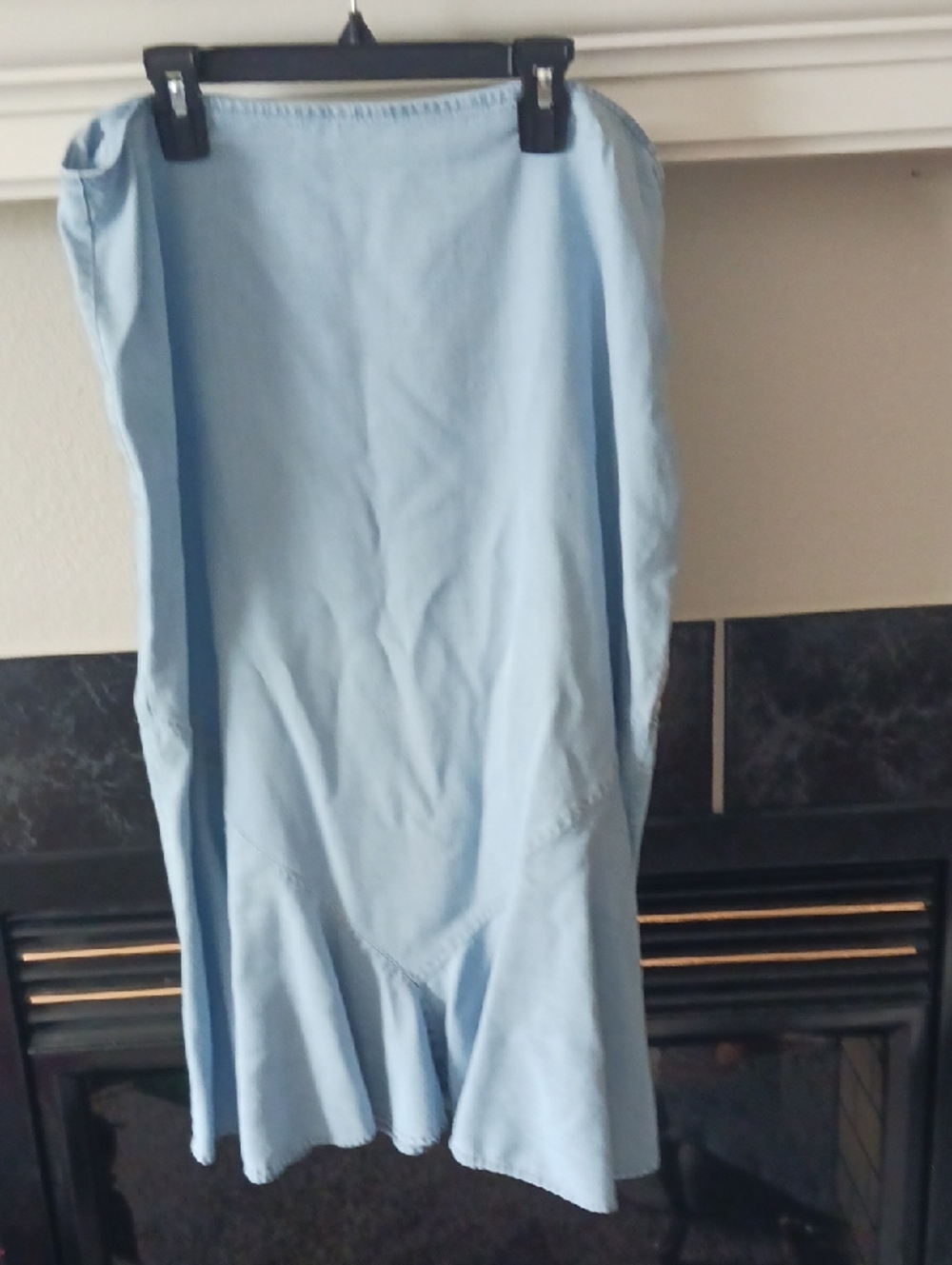 Light Blue Ruffled Skirt - Picture 3 of 8